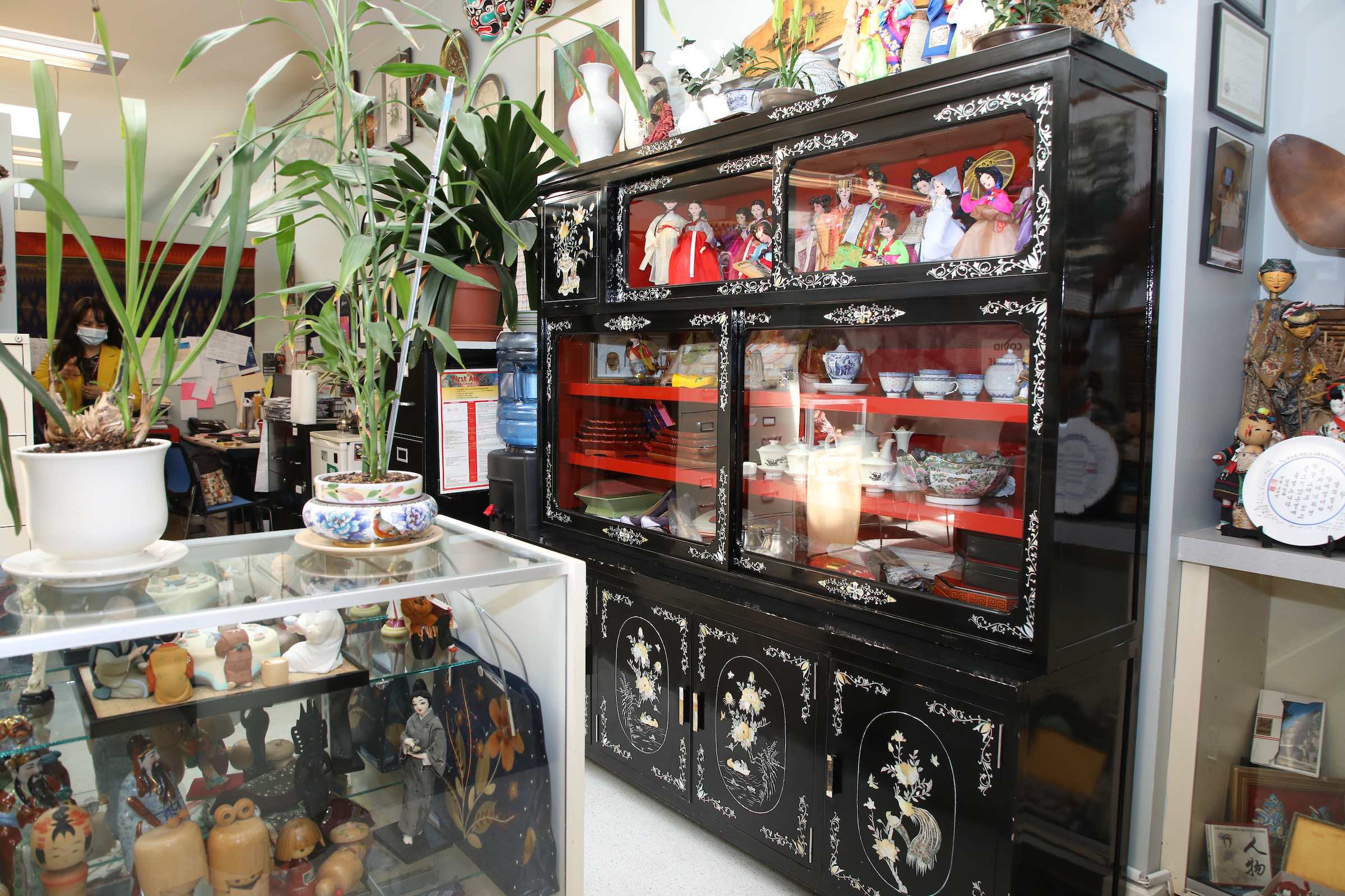 photo of an art display